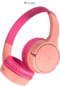 Belkin SoundForm Mini Kids Wireless Headphones with Built-In Microphone, 30H of Playback Time, & Fu