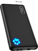 INIU Power Bank, Portable Charger 10000mAh Slimmest & Lightest High-Speed USB C Input & Output, Pow