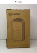 QEXREED Small Dehumidifiers for Home 1200ml, Portable Dehumidifier with 7 Colorful LED, Auto Shut o