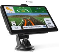 RRP £83.64 - HEYOUTH 7 Inch Car GPS Navigation System, 2022 Europe Maps, Free Map Update, Voice Gui