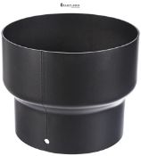 Kamino-Flam Stove Pipe Reducer Ø 150 mm to Ø 130 mm, Heat Resistant Senotherm Coating Chimney Pipe