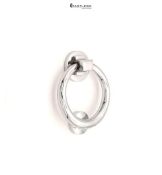 Infinity Decor Victorian Style Solid Brass Ring Door Knocker 110mm Polished Chrome Finish – Premium