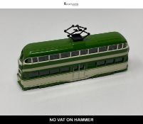 Corgi Classics Blackpool Transport Balloon Tram No. 710 Green & Cream Diecast Model
