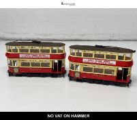 Pair of Corgi London Transport Last Tram Week Commemorative Tram Models