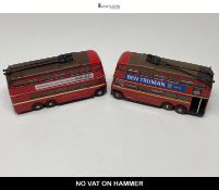 Pair of Corgi Classics London Transport RT Double Decker Buses Ben Truman & Booth’s Dry Gin