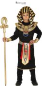 FIESTAS GUIRCA | Egyptian Fancy Dress Costume for Children - Tunic, Trousers, Belt, Collar and Head