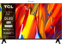 RRP £138.95 - TCL 32V5C Smart QLED Direct 32" Full HD LED TV with Android TV & HDR Compatible with