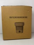 POPPYLANE Portable Washing Machine, 11L Foldable Washer & Spin Dryer with Laundry Bag & Drying Net