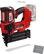 RRP £147.99 - Einhell Cordless Nail Gun 18V Power X-Change, Single and Serial Shot Electric Nailer,