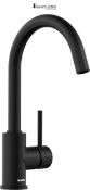 RRP £114.53 - Blanco Mida | Kitchen Mixer tap in Black matt | High-Pressure | Non-Return Valve | Ce