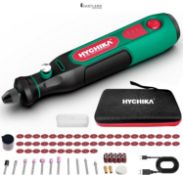 HYCHIKA Mini Cordless Rotary Tool Kit - 77PCS Accessories for Drilling, Sanding, Polishing, Engravi