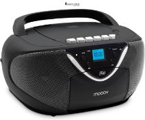METRONIC 477131 Radio Cassette CD Player with Cassette Recorder Function, USB Port - Portable FM Ca