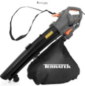Terratek Corded Leaf Blower and Garden Vacuum 3000W, 3 in 1 Lightweight Mulcher, Leaf Blower and Va