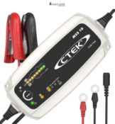 RRP £139.95 - CTEK Multi MXS 10 10A 12V 8-Stage Battery Charger Conditioner, Sky, Black