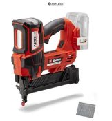 RRP £149.99 - Einhell Cordless Nail Gun 18V Power X-Change, Single and Serial Shot Electric Nailer,