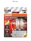 NEW - RRP £153.99 - OSRAM XENARC NIGHT BREAKER 220, D3S, +220% more brightness, xenon headlight lam
