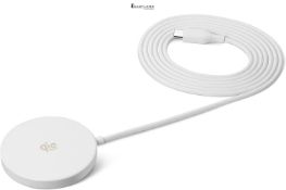 Amazon Basics 25W Qi2.2 Certified Wireless Charging Pad, MagSafe Compatible for iPhone 17/16/15/14/