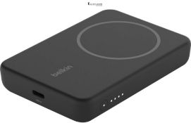 Belkin 5000mAh Magnetic Wireless Power Bank, Portable Charger Compatible with MagSafe, Battery Pack