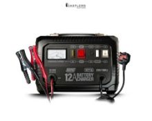 Maypole 12A 12/24V Metal Cased Car Battery Charger Lead Acid AGM Car Caravan Motorhome Van