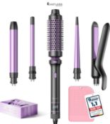 BESTOPE PRO 5 in 1 Hair Curling Wand, Hair Curler Set with Thermal Brush and Hair Straightener, 13