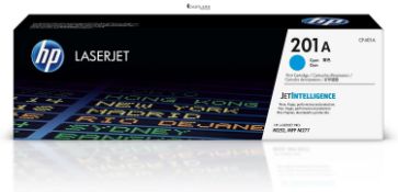 RRP £99.94 - HP CF401A 201A Original LaserJet Toner Cartridge, Cyan, Single Pack