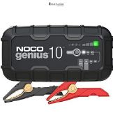 RRP £117.48 - NOCO GENIUS10UK, 10A Car Battery Charger, 6V and 12V Portable Smart Charger, Battery