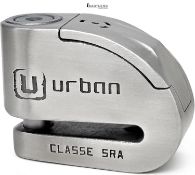 RRP £109.99 - Urban UR14S Approved Motorcycle Disc Lock with Smart Alarm | 120dB, LED, Warning, A+