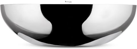 NEW - RRP £92.00 - Alessi double wall fruit bowl medium, Stainless Steel 18/10, 25 cm