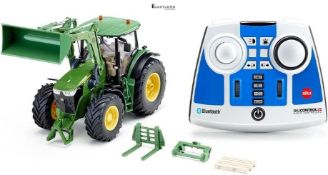 RRP £174.22 - SIKU 1:32 SCALE JOHN DEERE 7310R WITH FRONT LOADER AND BLUETOOTH REMOTE CONTROL