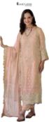 RRP £119.58 - Ramzan Muslim WOman Organza Salwar Kameez pakistani suit for Eid 9245