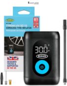 RING TYREINFLATE GO 10 Compact Cordless Tyre Inflator Air Compressor with Three Piece Adaptor Kit -