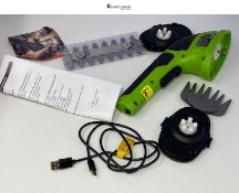 WORKPRO 2 IN 1 Cordless Hedge Trimmer and Grass Shear, 3.6V Electric Grass Trimmer with 2000mAh Lit