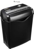 Amazon Basics 5-6 Sheet Cross Cut Paper and Credit Card Shredder with 14.3L Bin for Business & Home