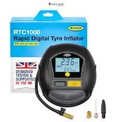 Ring Automotive - RTC1000 12V rapid tyre inflator air compressor car pump with preset digital press