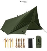 FREE SOLDIER Tarp Waterproof 3 x 3.2 m Ultralight Tarp Tent Tarpaulin UV Protection Camping Awning