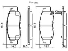 Bosch BP2140 - Brake Pads Car Front Axle - Bosch Quality - Reduced Noise and Dust - ECE-R90 Certifi
