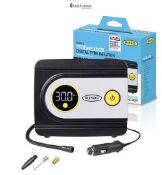 RING TYREINFLATE 20 Digital Tyre Inflator Air Compressor with Three Adaptors - Measures in PSI, BAR