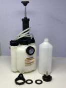 3L Brake Bleeding Kit, Manual Brake Fluid Pressure Pump with 1L Car Brake Bleeder Bottle and 4 Mast