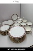 Aynsley Bone China 32-Piece Part Tea Service, Pattern 7444