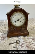 Charles Valogne, Paris Arched Wooden Mantel Clock