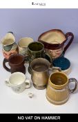 A Mixed Collection of Ceramics, Drinkware and Collectables including a SylvaC Face Pot
