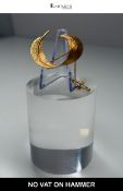 A Vintage 9ct Gold Feather Brooch, 5g