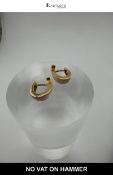 Pair of HJ 9ct Yellow Gold Hoop Earrings