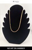 9ct Gold Woven Link Chain Necklace, Hallmarked Birmingham 1977 (18.76g gross weight)