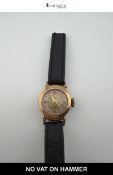 Vintage Ladies' Unmarked 9ct Gold Manual Wind Wristwatch