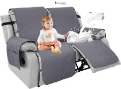 RRP £52.99 - 100% Waterproof Recliner Sofa Covers, Non-Slip Recliner Chair Cover 2 Seat, Washable R