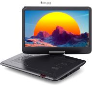RRP £109.99 - WOLFANG 17.5" Portable DVD Player with 15.6" Large HD Display, 6 Hours Rechargeable B
