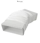 RRP £66.88 - La Ventilazione CGF229B Flexible Coupling 220x90mm with F/F Inlets for Rectangular Tub