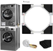 Universal Stacking Kit for Washer and Dryer, Adjustable Stacking Frame Kit Fit for 46-70 cm Washing