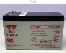 Yuasa NP7-12L 12V Lead Acid Battery, UPS Backup Alarm and Emergency Battery (Pack of 1)